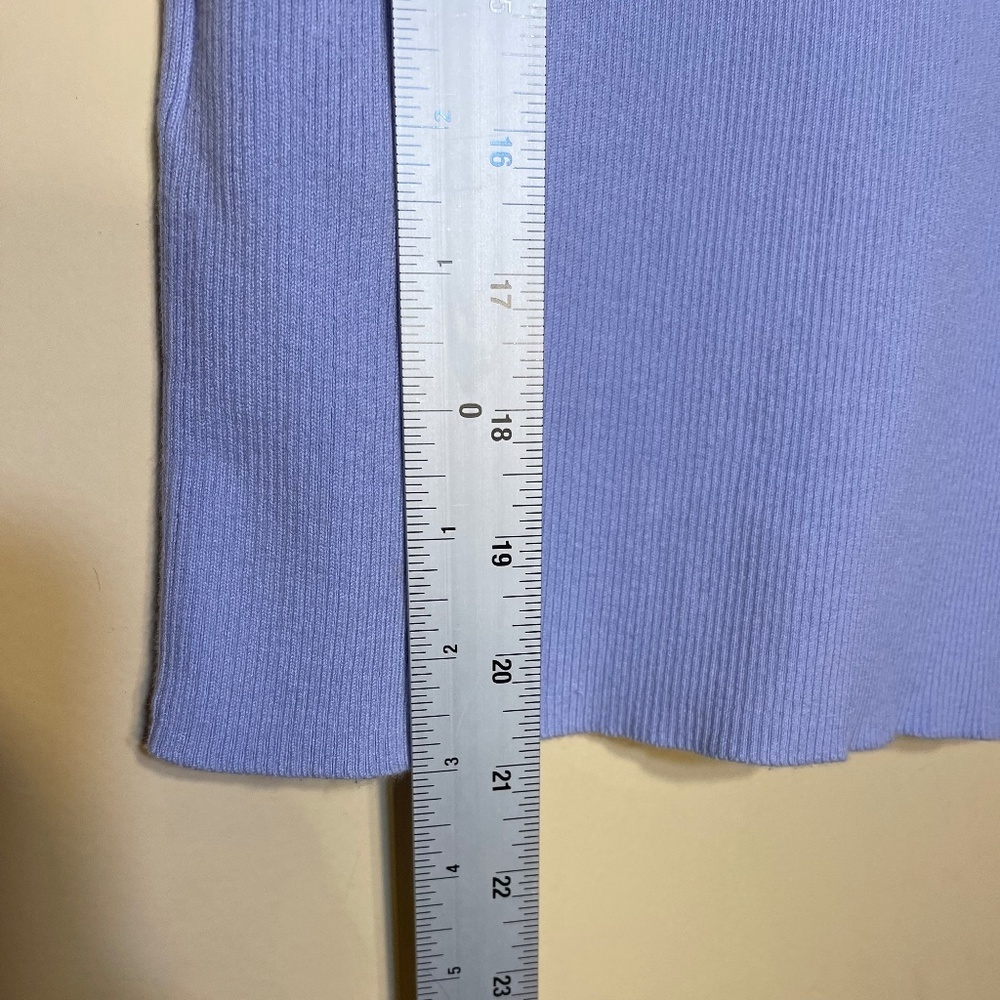 Women's Blue Ribbed Top - Picture 5 of 5